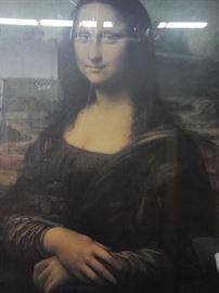 Mona Lisa poster print from the Louve in Paris.