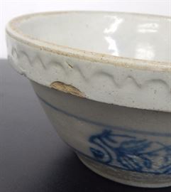 Old stoneware bowl