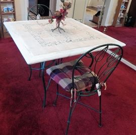 Small table and w chairs