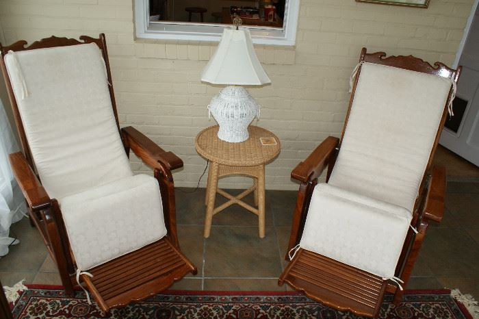 Thai Rosewood Recliners with Cushions