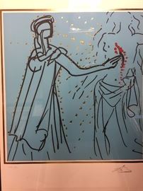 Salvado Dali - authenticated on back