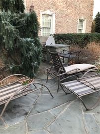 recliners by pool