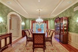 Hand knottedRug - 17'6" x 11'9" available - everything else in photo has been removed.