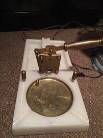 Assortment of antique cigar collectibles. 