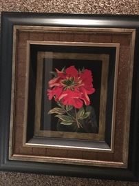 34/ Floral multi-dimensional art work 