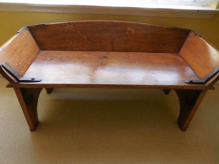small vintage bench table