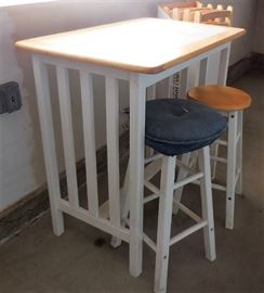 Bar Height Table & Two Stools