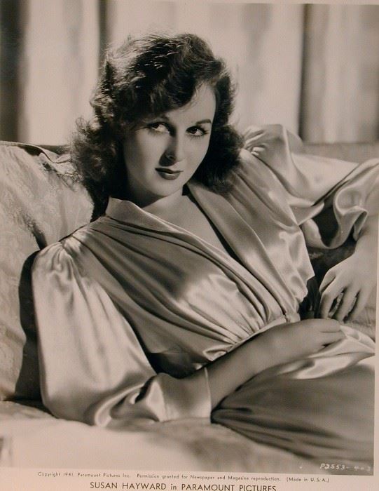 Susan Hayward, lounge profile, Silver Contact Print 8 x 10 in.  Gallery Price $1500.00  Estate Sale Price $849.00