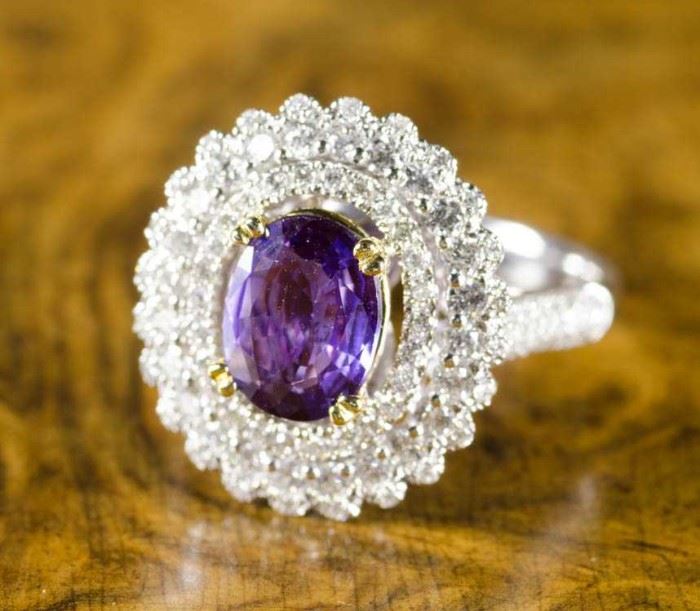 lot #133 - purple sapphire