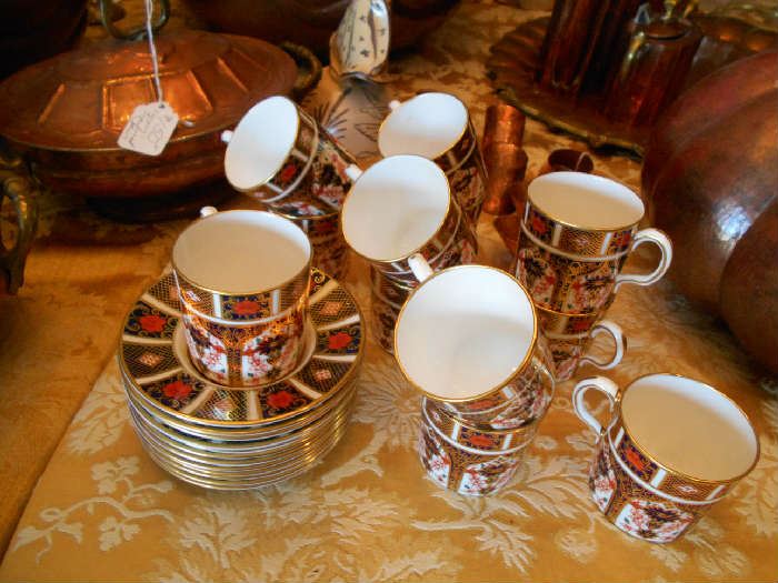 Demitasse Cups & Saucers, "Imari", Royal Crown Derby