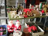 Lots and lots of Seasonal Decorations, Wreaths, lights, Christmas Tree, etc., etc.,,,Tools, Ladders, etc..