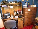 Computer Desk, Assorted phones, Am/Fm Radios, Emergency lights,
lamps, Copy Machine, Typewriter, Office Trash Cans, Assorted picture
frames, Lamps, Metal File Boxes, Office Supplies, Desk Lamp, etc., etc.