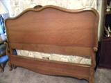 French, Fruitwood Headboard/rails, etc....Come take a look...