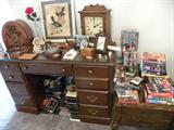 Desk, clocks, radios, books, cd's, tapes, tables FULL....Framed pictures.
Come find your treasure......Everything must be sold in 2 days....Let's Make a DEAL....