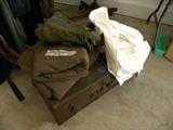 WWI items....Old War Trunk,, Sailor shirt/pants, etc...
