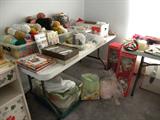 Lots of sewing items, yarn and more yarn, lots of items for you to see...