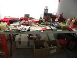 Tables full of holiday items and priced to SELL immediately....