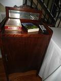 Antique oak small music cabinet w/beveled small mirror...
Loaded with Nashville, Tennessee History..
The Hayes Family....