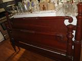 Head/Foot board, Ornate Carving/Quality built "Willette Brand" Furniture, Lat 1930's early 1940's.......Matching set...These items will be found on the 2nd floor Suite....