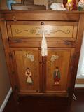 Painted Storage Pine Cabinet...