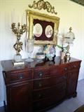 Antique Mahogany Buffet Chest.
