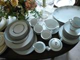 Several Set of China, crystal also Set of Christmas Dishes and matching glassware......Lots of serving pieces...