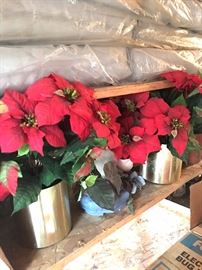 silk pointsettias