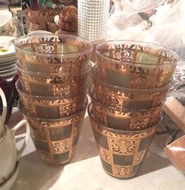 vintage glasses barware