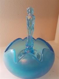 Fenton Celeste Blue Nymph Flower Frog.....resellers and collectors, do your research on this piece!!! 