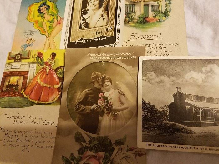Early 1900s postcards, greeting cards
