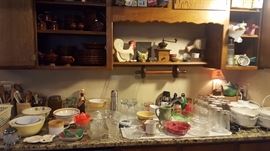 Nice selection mixing bowls and kitchenware new and old