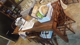 Super nice farm table plus 6 chairs
