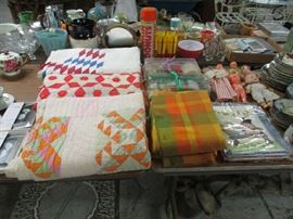 QUILTS AND FABRIC
