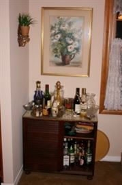 Small Cabinet, Bar Items and Decorative