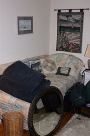 Twin Bed, Mirror and Decorative