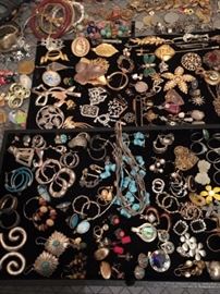 So much Costume Jewelry (more Jewelry will be put out the second day) & 14 K