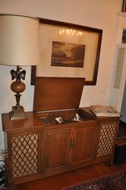 Rare Vintage Record Player Cabinet