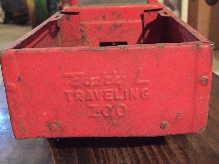 Antique Metal Red Toy Truck