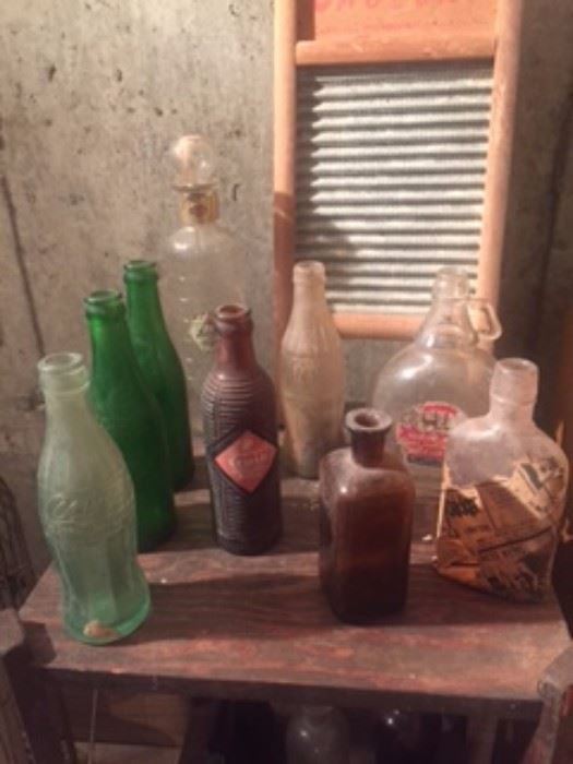 Antique Various Bottles