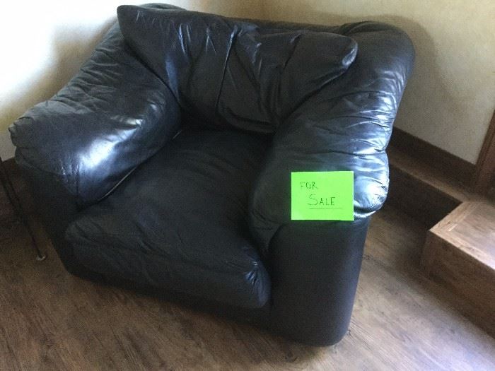  beautiful leather matching chair $100