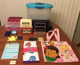 JYR029 Another Handy Office Lot - Pooh, Bins, Frame & More
