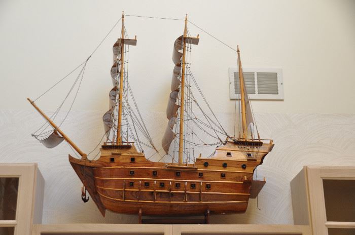 Very large wooden ship perfect for displaying!