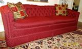 One of the most beautiful sofas we've ever had the pleasure of selling. Looks like new, fantastic decorator pillows - also good shot of living room rug from Belgium - 100% wool - made expressly for Macy's - approx. 8x11 feet. A beauty!