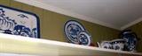 ......and waaaaaay up high in the utility room......more beautiful blue and white pieces!
