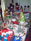 Just a tad of the Christmas goodies in this estate....lots of very nice decorative items and some hand-stitched needlepoint ornaments!