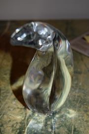 Signed "Hoya" art glass 