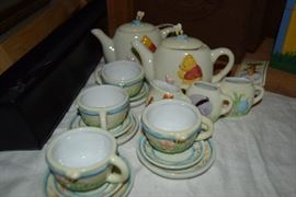 Winnie the Pooh Porcelain child's tea set