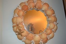 Fun seashell mirror