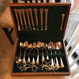 TOWLE GOLD PLATED FLATWARE 