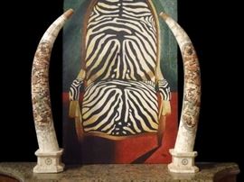 HUGE PAIR CHINESE CARVED BONE TUSKS WITH DRAGONS AND FOLIATE DESIGNS, 2 PAIRS AVAILABLE!